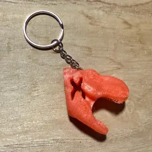 X-Rex Head Keychain Excision Inspired Dinosaur Shape Keychain for Fans