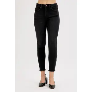 RISEN Full Size Tummy Control High Rise Adjustable Waist Skinny Jeans Plus Size