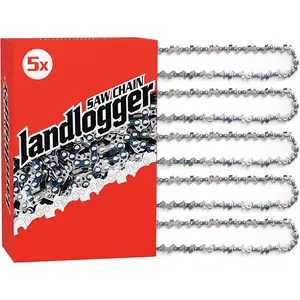 5 Pack 16 Inch  Chain 3/8" LP Pitch .050" Gauge 56 Drive Links Fits , Poulan, Ryobi, Echo, Greenworks and