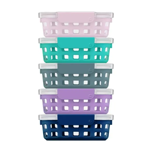 Ello Glass 3.4 Cup 27 Ounce Duraglass Food Storage Meal Prep Container Set, 10 Piece