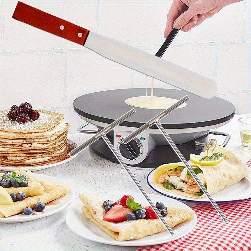 3Pcs Stainless Pancake&Crepe Maker Kit,Dragonfly Design,Food-Safe Stainless Spreaders for Perfect Batter Circles,Ideal for Home Kitchen Use,DIY Hand Tools Kits,Springtok