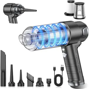 Handheld  Vacuum Cleaner, 10000PA Vacuum Cleaner & Air Duster, 120W High Power Hand Held Vacuum Cordless, Portable Vacuum Rechargeable with Multi-Nozzles & LED Light for , , Pet, Office