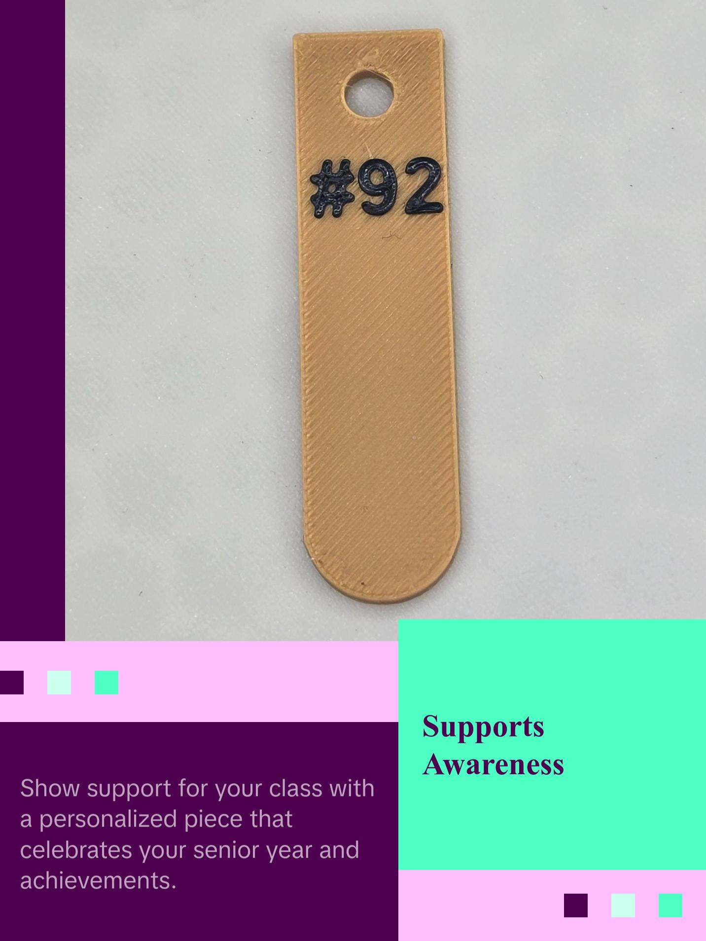 Class of 2027 Customizable Graduation Gift Bookmark - Personalized School Year Keepsake with Color Options for Seniors