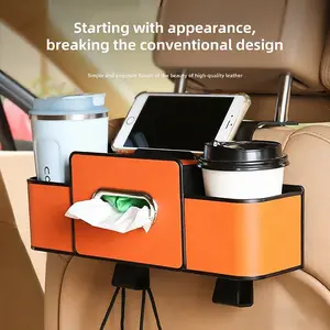 Multifunctional Car Back Seat Storage Box, Water Cup Holder, Vehicle Organizer, Chair Back Organizer, Car Interior Accessories, Boujee Car Accessories, Automotive