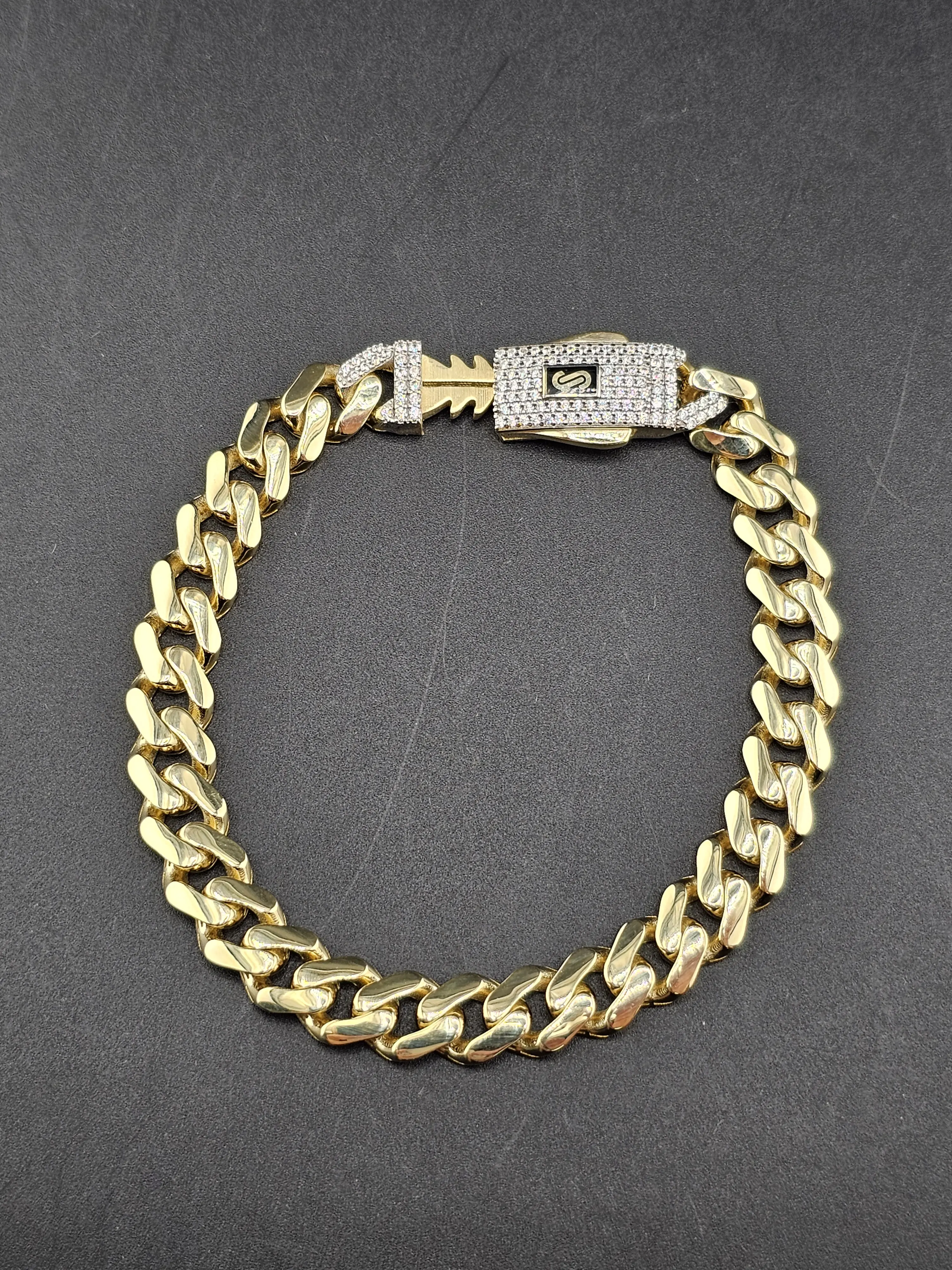 14K Gold Bracelet - Monaco Bracelet w/Certificate