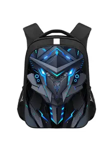 Cyberpunk Mechanical Print Large Capacity Backpack, Multi-Pocket Outdoor Hiking Camping Sport Bag, Lightweight Casual Men's Shoulder Bag, Outdoor Tactical Backpack