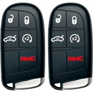 Replacement Remote Key Fob for Chry 300 Dodge Charger 2011 2012 2013 2014 2015 2016 2017 2018 Challenger 2015-2018 Dart 2014-2016 Smart Key for Keyless Entry Remote Control（M3N40821302） 2 Set