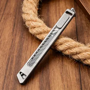 Titanium Utility Knife.DIY carving knife.Office supplies.Replaceable blade outdoor gift
