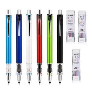 Japan UNI Kuru Toga Advance M5-559 Mechanical Pencil Set, 0.5mm 2X Fast Auto Rotating Self-Sharpen Drafting Pencil with 3 Boxes Nano Dia Erasable Mixed Color Lead Refills, Cute Aesthetic School & Artist Drawing Stationery