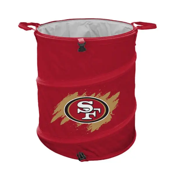 Officially Licensed NFL Big Logo Collapsible Can Storage Bin Kitchen Waste Bins