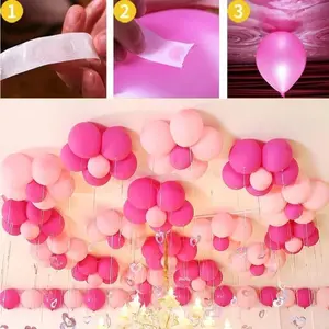 100pcs/500pcs Balloon Glue Balloon Accessories Double Sided Adhesive Fixed Decoration Birthday Wedding Party Decoration Aids Balloon Garland