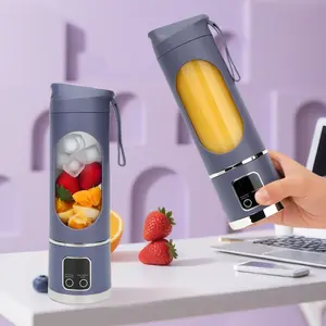 Cordless Portable Blender USB Rechargeable Smoothie Maker Ultimate – 12 Blades 450ml 3-Speed Mini Juicer Cup for Travel Gym Shakes Baby Food