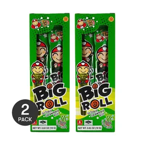 TAO KAE NOI Thai Seaweed Rolls 2 Pack Crispy Nori Snacks 0.63 oz Each Popular TikTok Treat