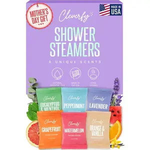 Cleverfy Shower Steamers Aromatherapy - Mothers Day Gifts for Mom, Wife from Husband, Grandma, Daughter and Sister - Birthday Gifts for Women, Mom, Teens, Girlfriend and Her - 6 Tablets