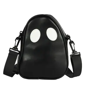 Kawaii Black Ghost Purse for Women - Minimalist Style decor crossbody