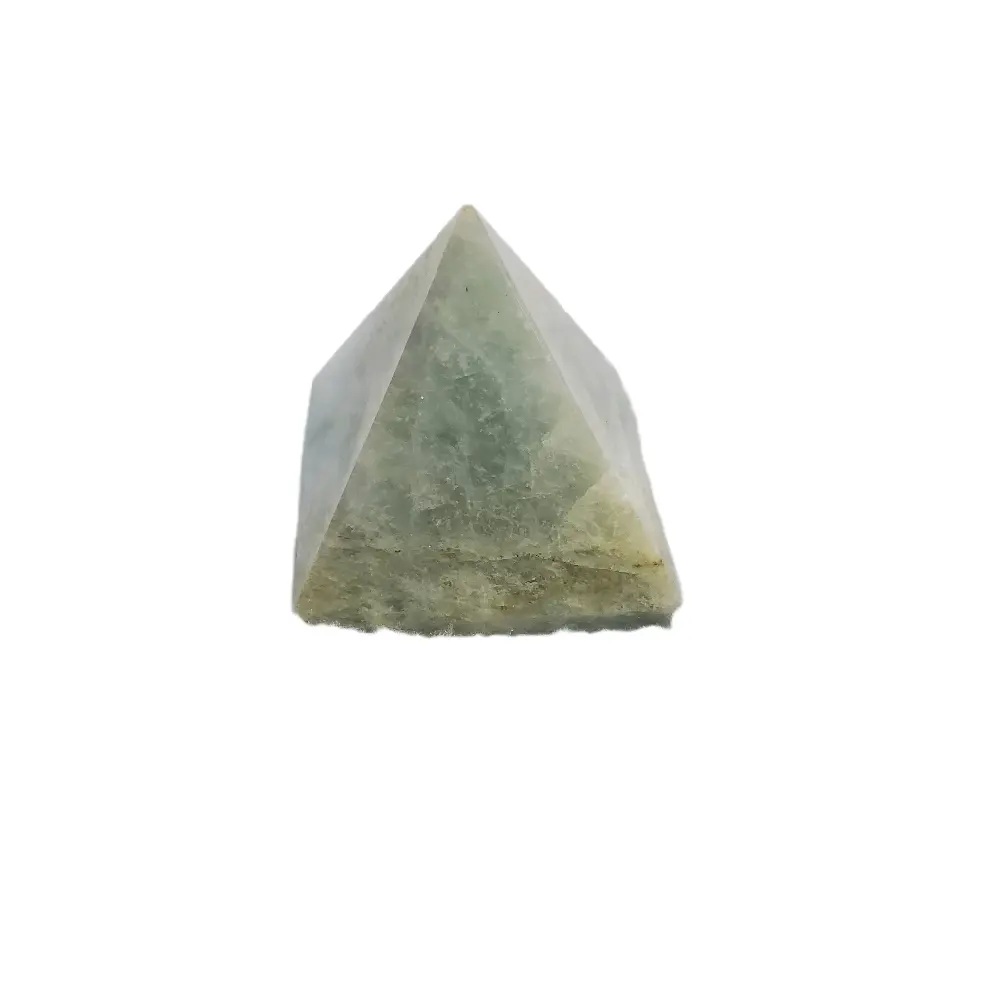 Aquamarine Stone Pyramid - Natural Aquamarine Stone with Crystalline Structure, Ideal for Various Uses