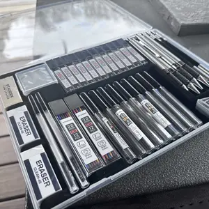 STAGEEK 6 Pack Art Mechanical Pencil Set, 3 PackMetal Drafting Pencil 0.5mm 0.7mm 0.9mm & 3 Pack 2mm Graphite Lead Holder (2B HB 2H), 492PCS Leads (6B 4B 2B HB 2H 4H Color) for Writing Drawing, Back to School Shopping, Back to School Supplies