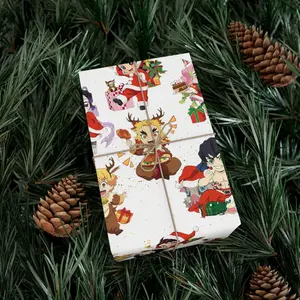 Anime Wrapping paper, Anime Christmas, Chibi wrap paper, Christmas wrapping paper, Anime Movie Gift Wrap for Fan