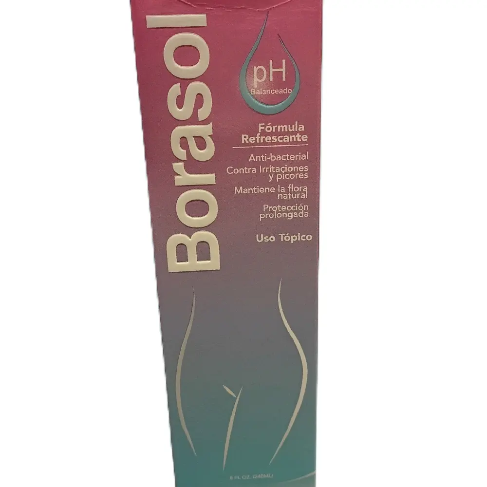 Borasol Antibacterial Intimate Wash Powder, Cleansing pH-Balanced Formula for Feminine Intimate Hygiene with Soda and Aluminum Sulfate