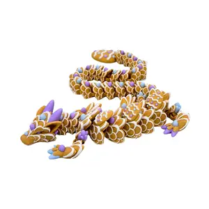 EnderToys Easter Dragon - Desk Decor Animal Figurine 3D Print Articulated Fidget Toy crystal Decorative Statue Colorful Claw Ornaments