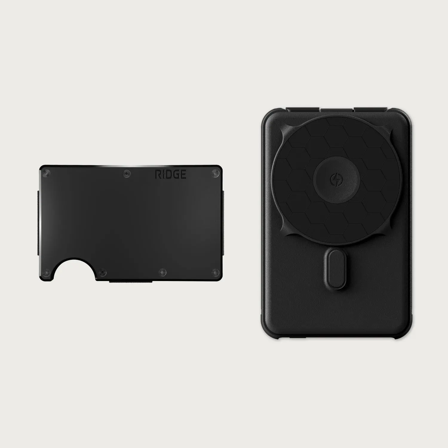 Ridge Wallet 2.0 + Ridge Power Bank | Slim RFID Blocking Metal Wallet | MagSafe Compatible Battery Pack