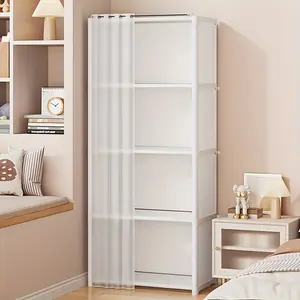 Five-layer multi-functional easy-to-install simple clothing storage cabinet, dust-proof bookshelf, suitable for offices, classrooms, living rooms, bedrooms, dormitories, the first choice for 5,500 festivals
