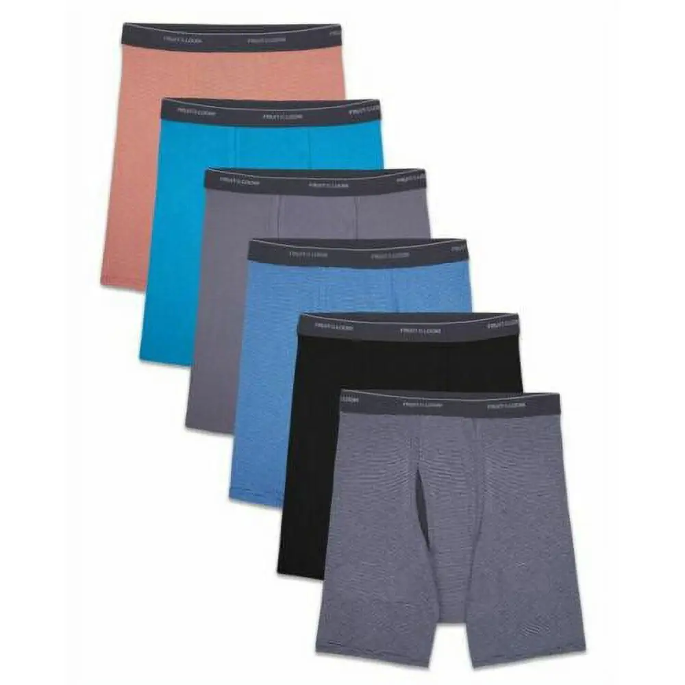 Fruit of the Loom® Mens Cool Zone Fly Boxer Briefs w/ Ventilated Mesh Fly-3 Pack