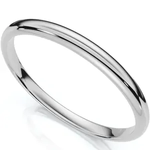 2mm Dome High Polished Wedding Band 950 Platinum