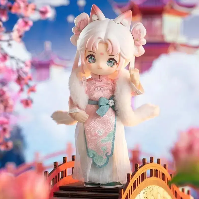 NAGI Cub Vintage Chinese Aesthetic Jianghu Immortals Action Doll - Unisex 15cm PVC/ABS/Cotton Beast Buddy Collectible Blind Box with Vintage Prints (Toys & Hobbies, Dolls & Stuffed Toys), Mjd Action Figures
