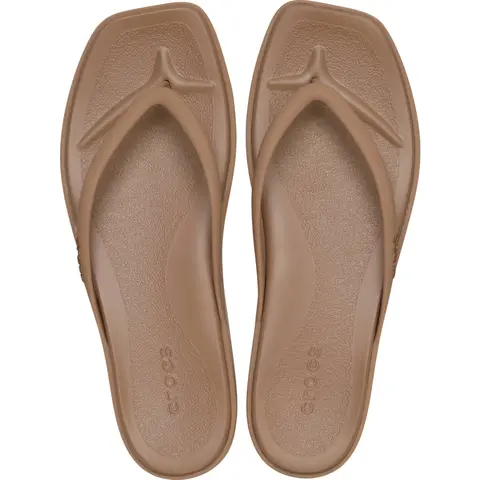 Crocs Women's Miami Square Toe Flip Flops, Summer Sandals