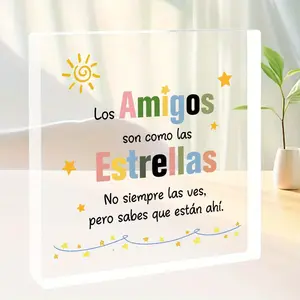 Invisible Friend Gift, Original Acrylic Friend Puzzle, Best Friend Birthday Gift, Special Gifts for Women, Seasonal Decoration