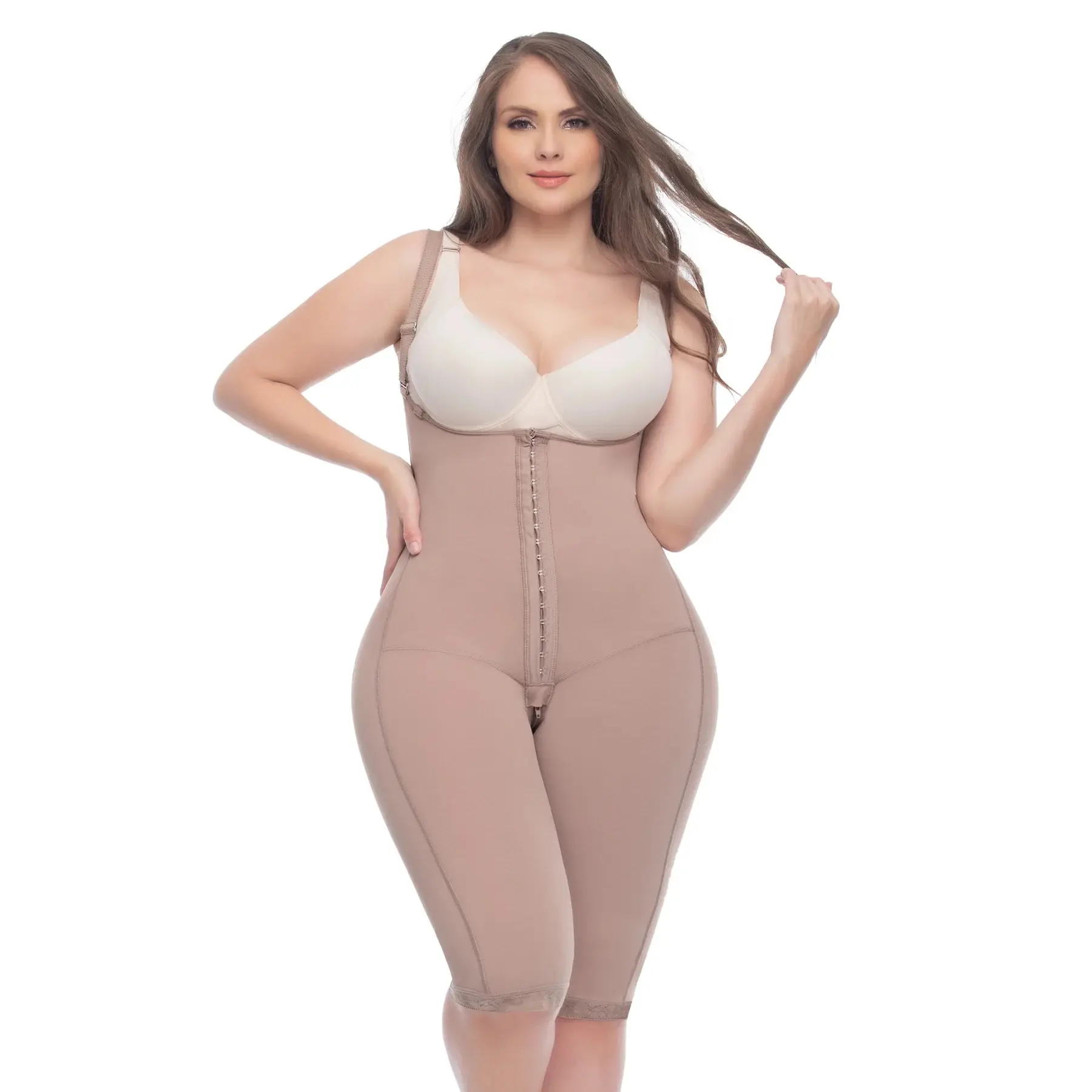 Women's Uplady Colombian Fajas 6172 - Ultimate Sculpt Long Leg Complete Shaper, Cuerpo Guitar Compression Shapewear, Butt Lifter (3XL, 4XL, 7XL), Elastane