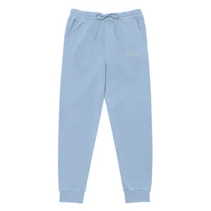 Embroidered Holy Trinity "Faith" Set Unisex Pigment Dyed Sweatpants