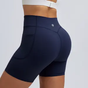 RUNNING GIRL Scrunch Butt Biker Shorts with Pockets – High Waisted Booty Lifting Workout Shorts for Women summerwins