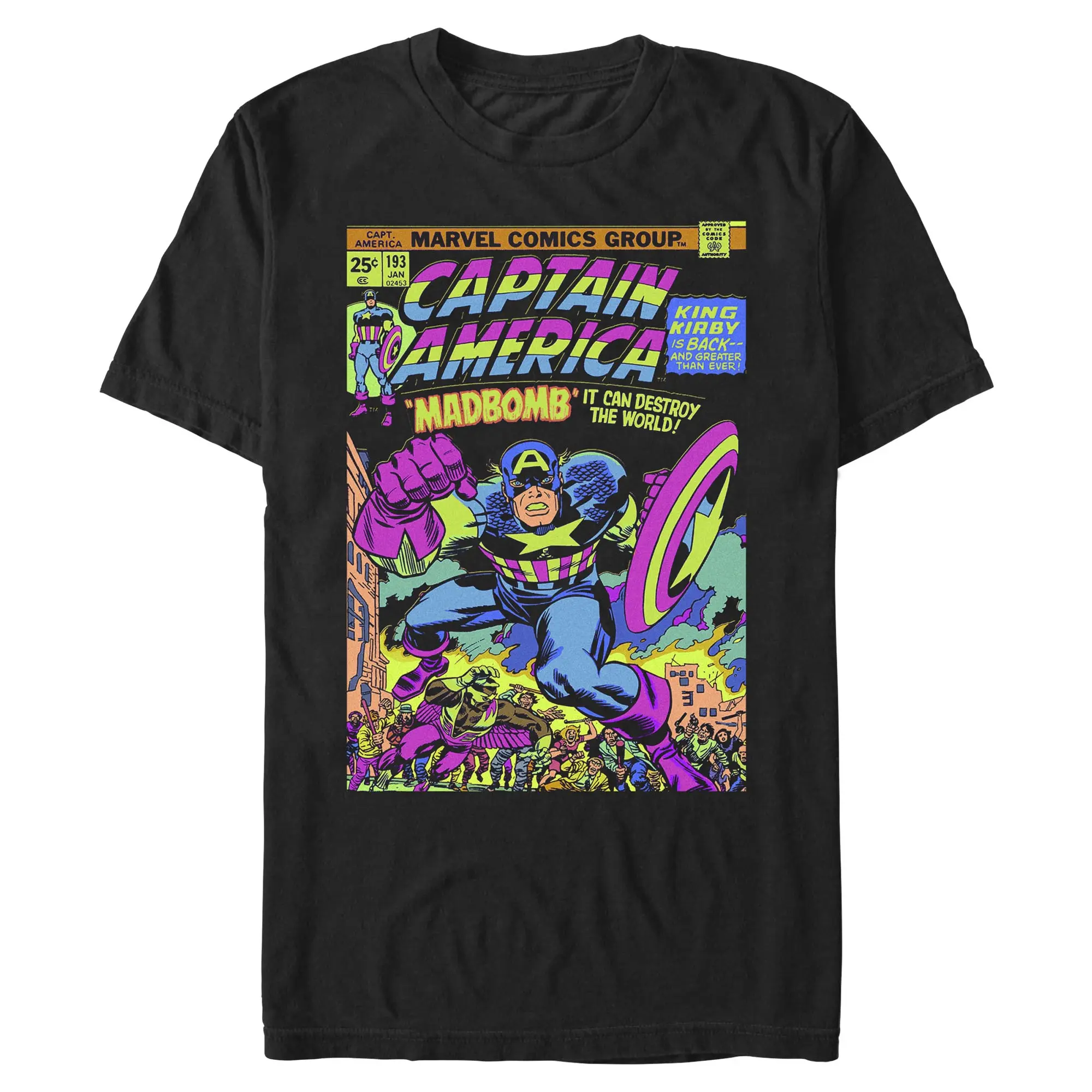Men's Marvel Captain America Classic Comic Book Cover Issue 193 T-Shirt