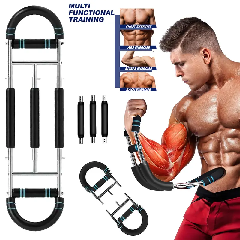 Arm Trainer, Adjustable Chest Workout Equipment, Arm Trainer for Men, Chest Trainer for Men, Shoulder Muscle Training, Portable Spring Resistance Home Fitness Equipment summerwins