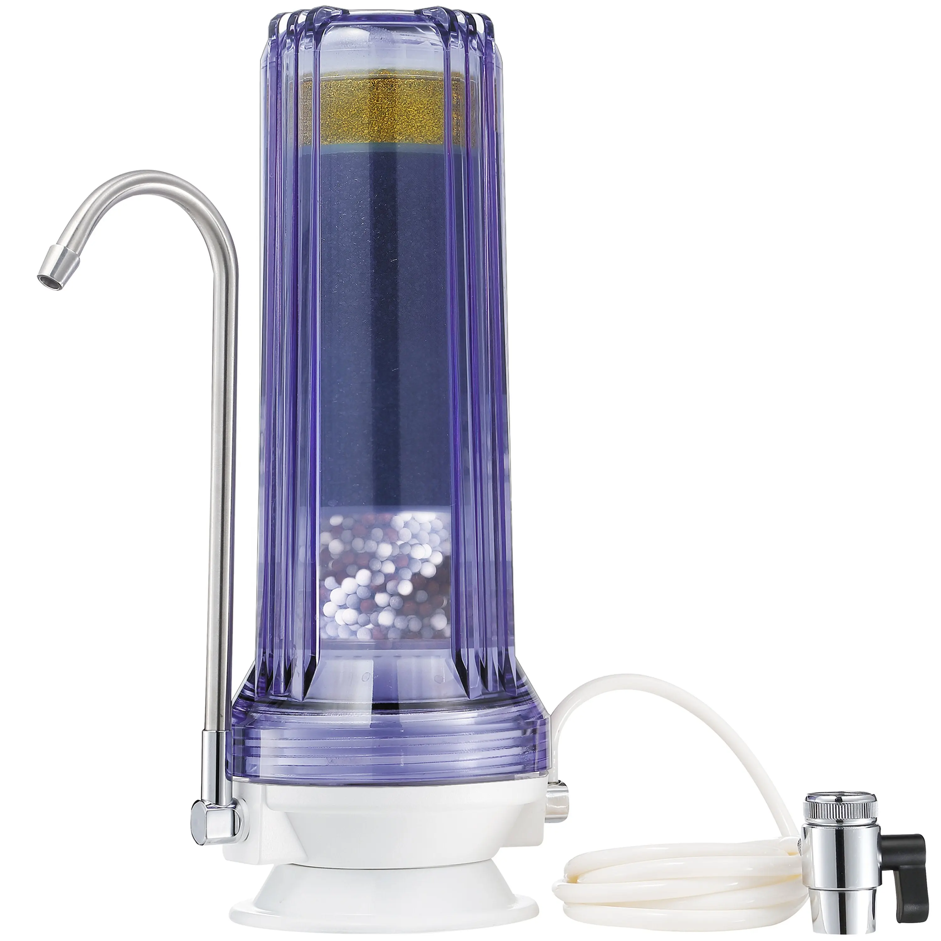 NU Aqua 8 Stage Alkaline Mineral Countertop Water Filter NU Aqua 8 Stage Alkaline Mineral Countertop Water Filter