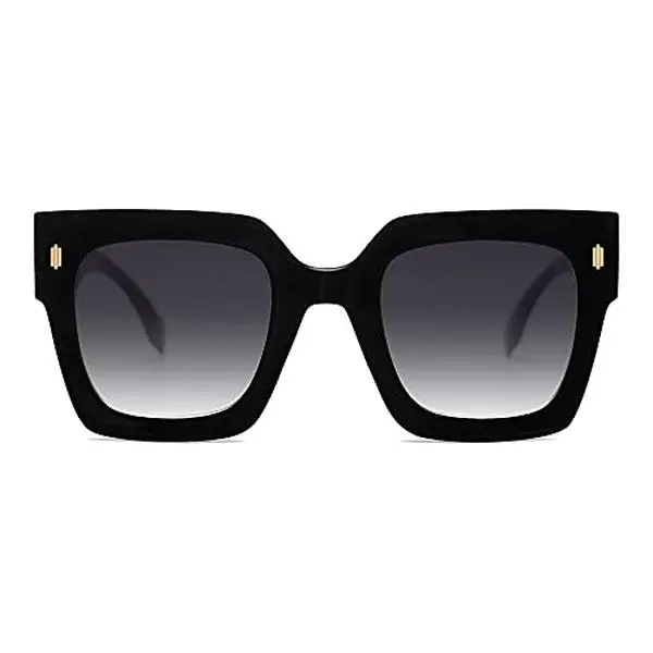 SOJOS Vintage Oversized Square Sunglasses for Women,Retro Womens Luxury Big Sun Glasses UV400 Protection SJ2194