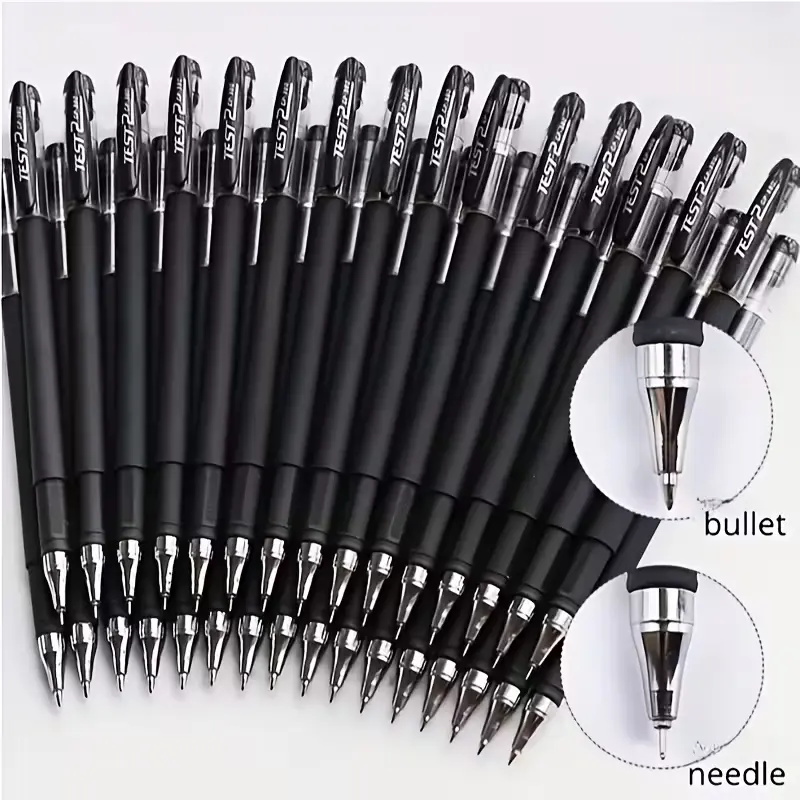 GP380 Anti-Scratch Gel Pen Set - 50/100-Piece High-Quality Multi Purpose Pens with Quick-Drying Ink, Smooth-Writing Office Stationery for Students, Office Work