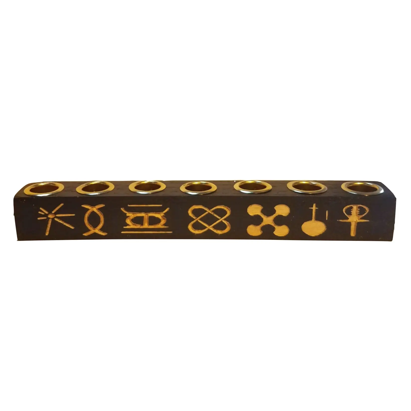 Kwanzaa Kinara with Seven Symbols of Kwanzaa Kinara