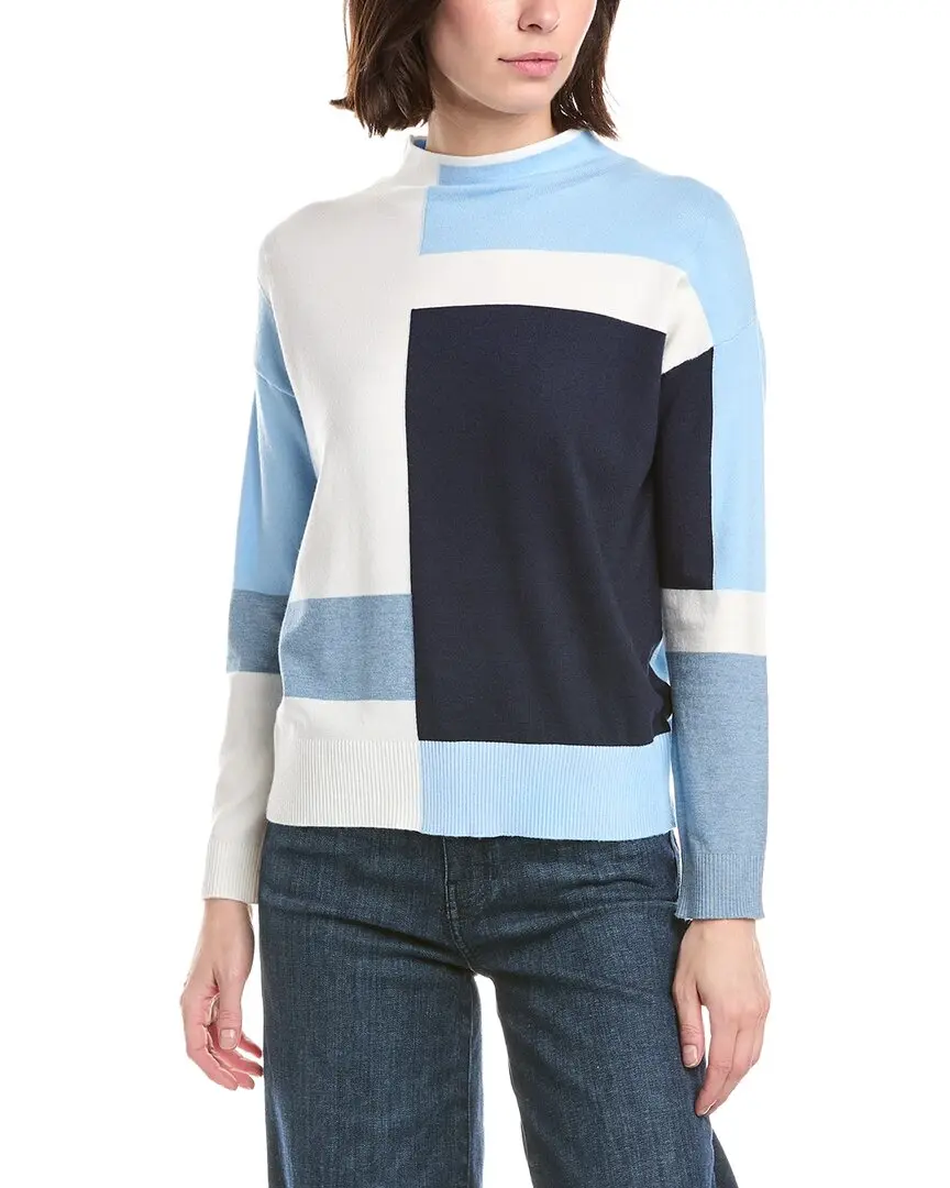 T Tahari Modern Colorblock Pullover
