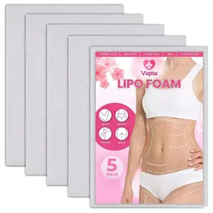 VIQTTA 5 PACK Lipo Foam Pads, Bbl Foam Boards,Help Out When Using Ab Board Compression Garments Tummy Tuck, 3 Pack Liposuction Surgery Foam Sheet for Recovery