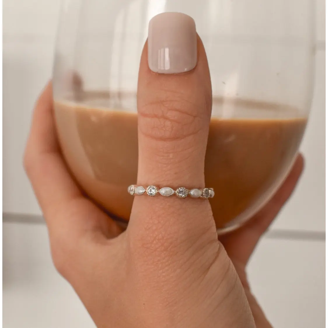 Marquise Gem Eternity Band