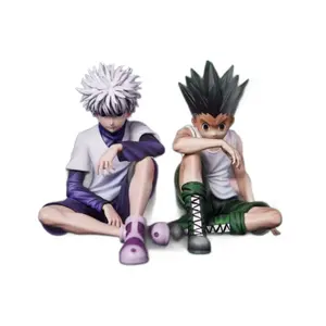 Killua Zoldyck Action Figure Noodle Stopper Anime Killua Figure Statue Car Ornaments PVC Model Toys