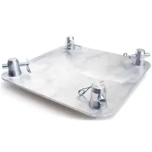Global Truss SQ-4137 | 1ft x 1ft Base Plate for F34 Truss | 5mm Aluminum Construction