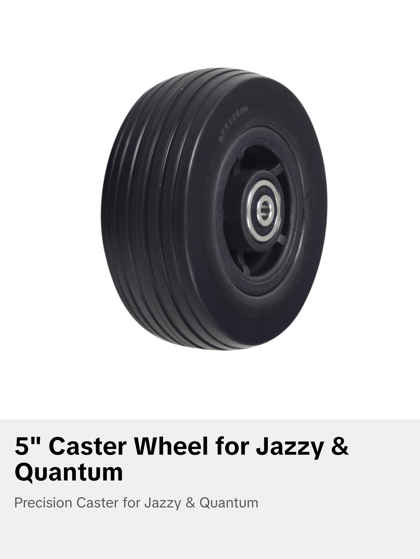5"x1.75" Caster Wheel for Jazzy EVO 613 & Quantum Q6 Edge 3 Stretto Power Chairs (WHL140383)