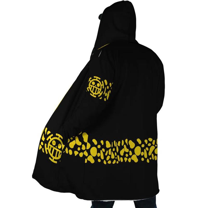 Black Trafalgar D. Water Law Punk Hazard OP Anime Cloak Coat