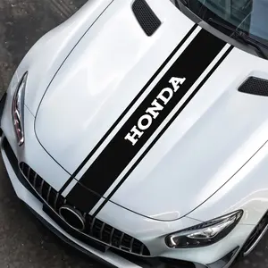 Car Engine Hood Decoration Sticker, Personalized Custom Decal for Honda Cars, Body Wrap Accessories, Exterior Modification Kit, Car Decals