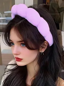 3pcs1set  Sponge Headband Wrist Band Yoga Running Skin Care Moisture Wicking Hair Band Facial Mask Cleaning And Exercise Neutral Fitness And Beauty Accessories Fashion Gym Self Care Bathroom Necessities Hair Accessories Exercise Equipment