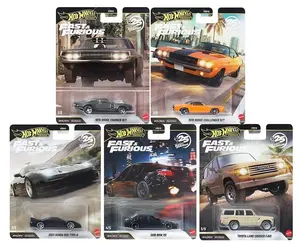 Hot Wheels 2026 "Fast & Furious 25th Anniversary" Q Case, 5 Car Set Diecast Model HNW46-956Q-7B